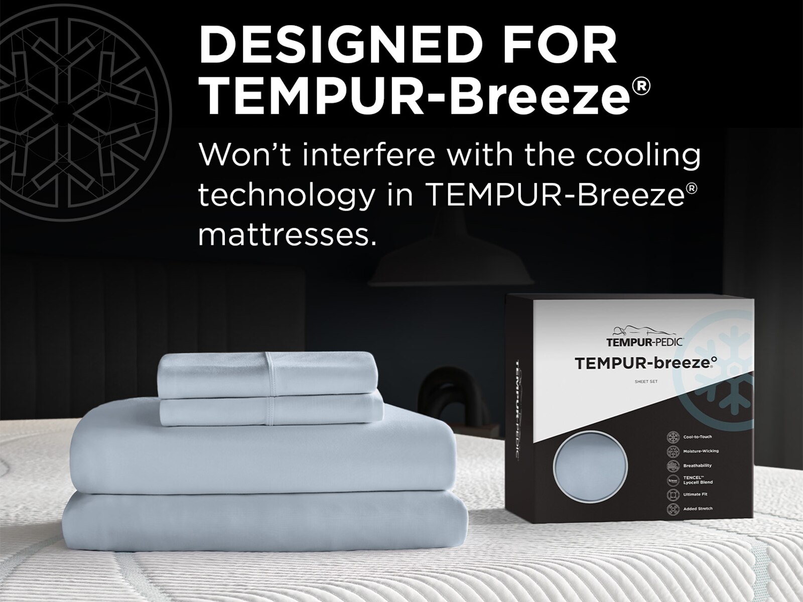 TEMPUR-Breeze° Cooling Sheet Set